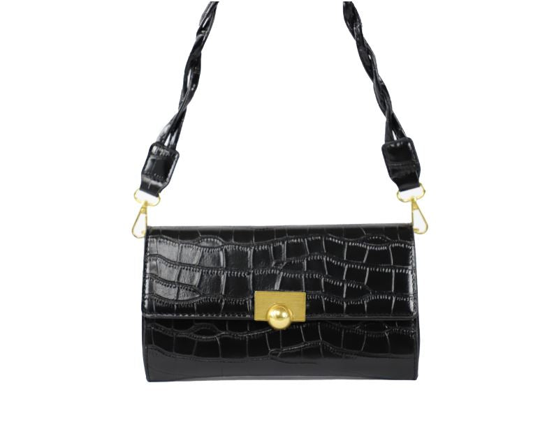 Croc Flapover Crossbody